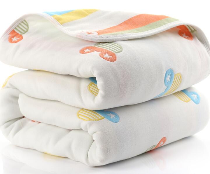 Newborn Baby Blankets 6 Layers Thick