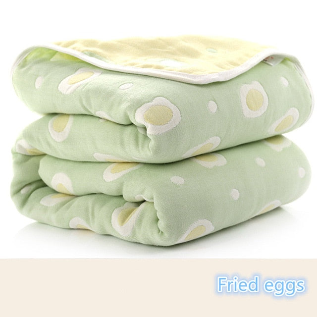 Newborn Baby Blankets 6 Layers Thick