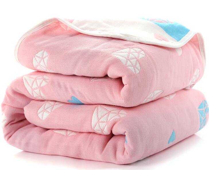 Newborn Baby Blankets 6 Layers Thick