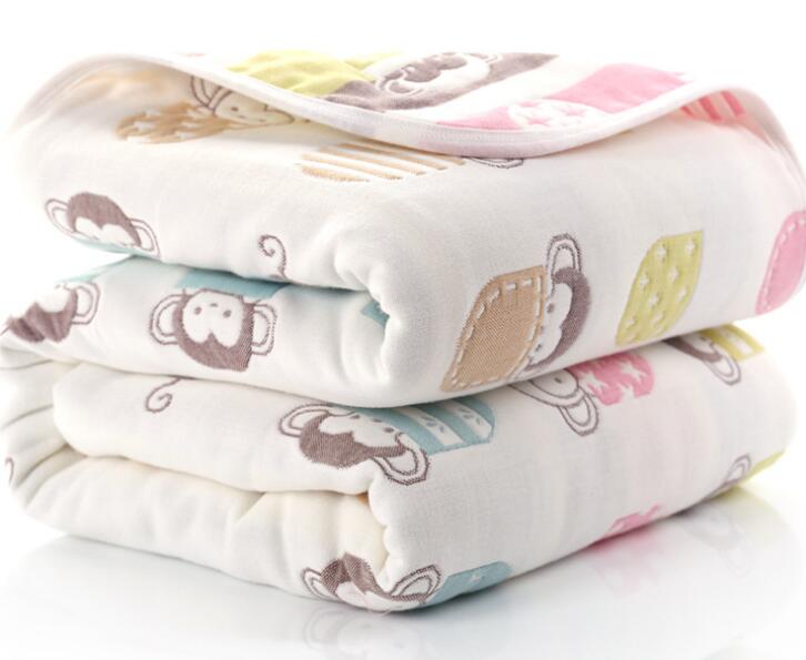 Newborn Baby Blankets 6 Layers Thick