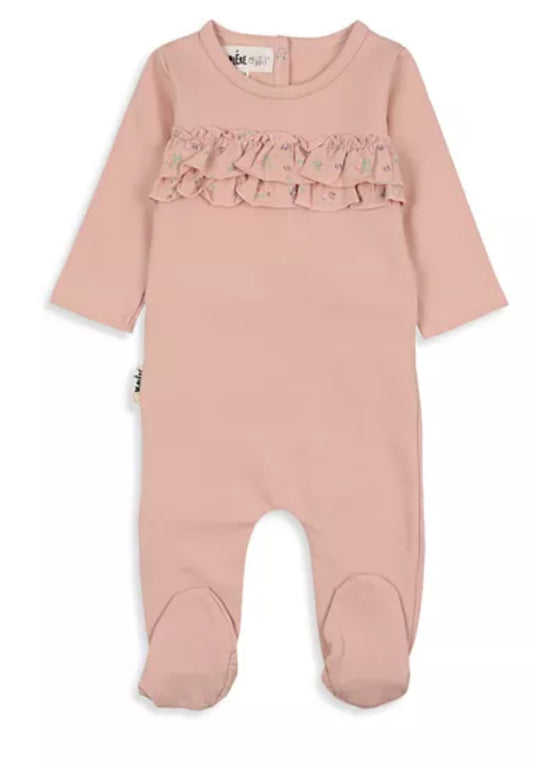 Maniere
Girls' Floral Ruffled Footie - Baby