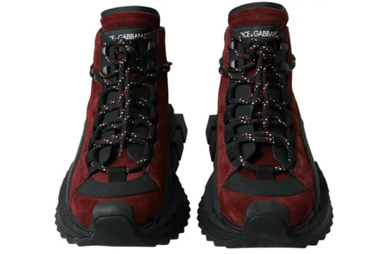 Dolce & Gabbana
BURGUNDY SUPER KING HIGH TOP MEN SNEAKERS SHOES