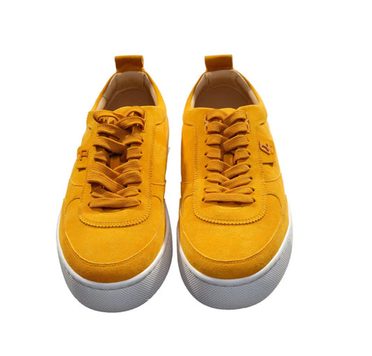 Christian Louboutin
HAPPYRUI FLAT YELLOW SUEDE LACEUP SNEAKERS