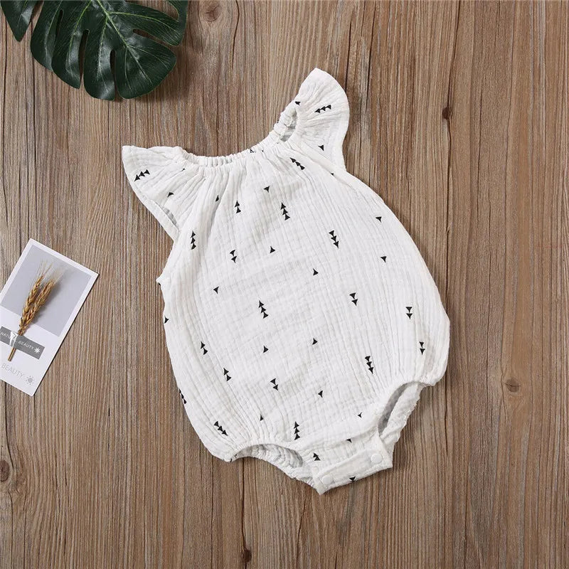 Newborn Baby Girls Bodysuit Infant Sleeveless 0-24M